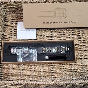 High-End Smart Watch Band - Silver Flower 42/44 New Nwt